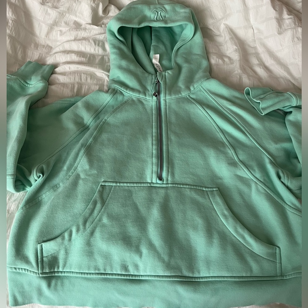 Lululemon Scuba Half-Zip Hoodie - Mint